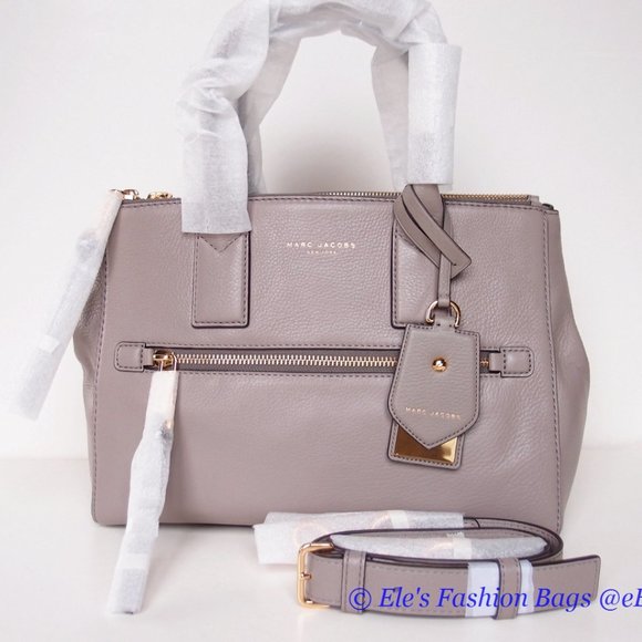 Marc By Marc Jacobs | Bags | Nwt Marc Jacobs Recruit Ew  NWT Marc Jacobs Recruit E/W Leather Satchel Tote with Strap MINK Beige AUTHENTIC
